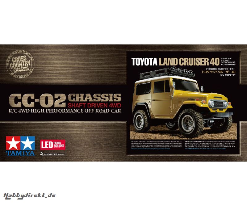 1:10 RC Toyota Land Cruiser 40 CC-02 Tamiya 58715 300058715