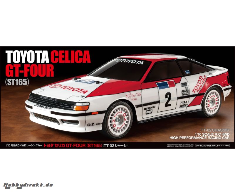 1:10 RC Toyota Celica GT-Four TT-02 Tamiya 58718 300058718