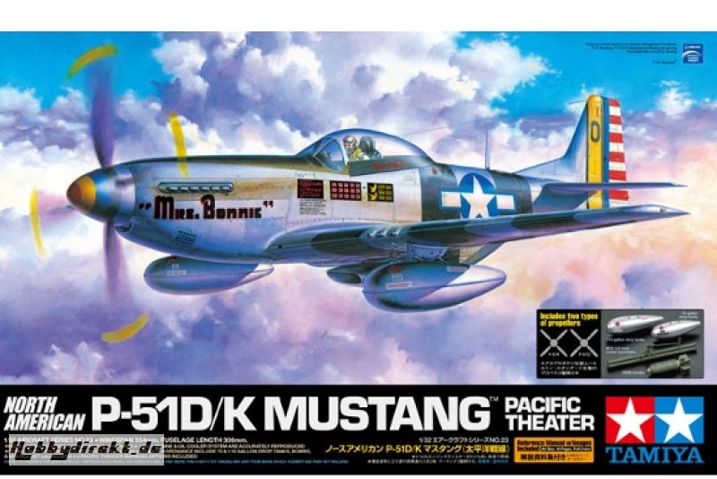 1:32 P-51D / K Mustang Pacific Tamiya 60323 300060323