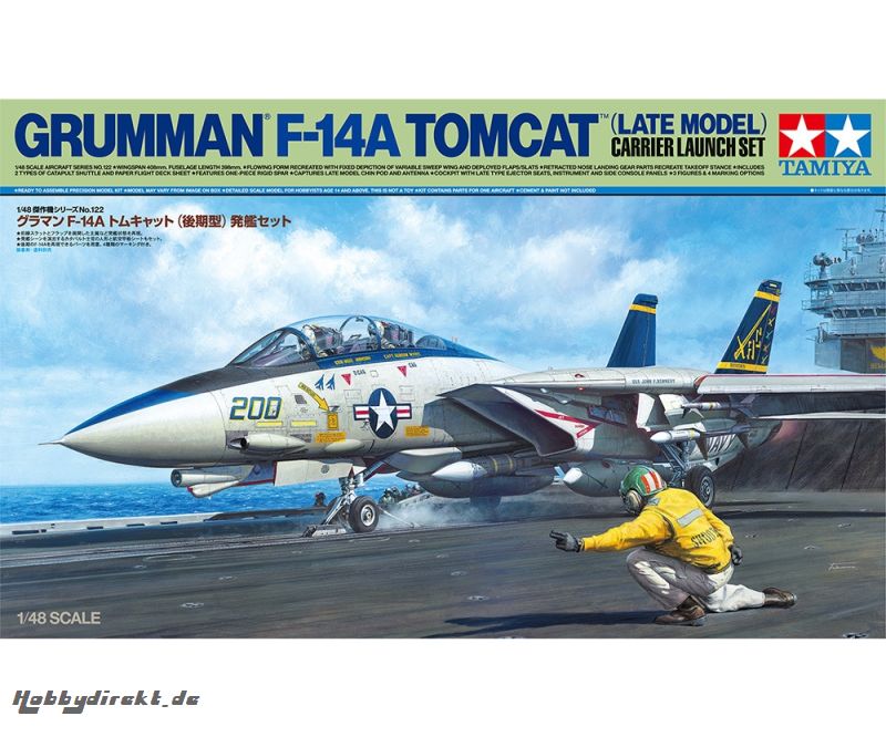 1:48 Grumman F-14A Flzg-Trägerstart Spä. Tamiya 61122 300061122