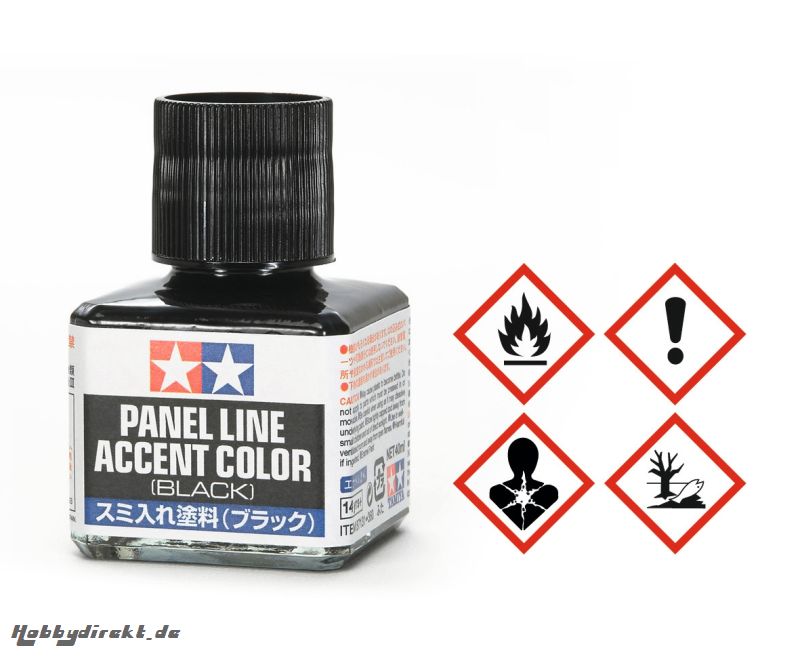 Panel Accent Color Schwarz 40ml Tamiya 87131 300087131