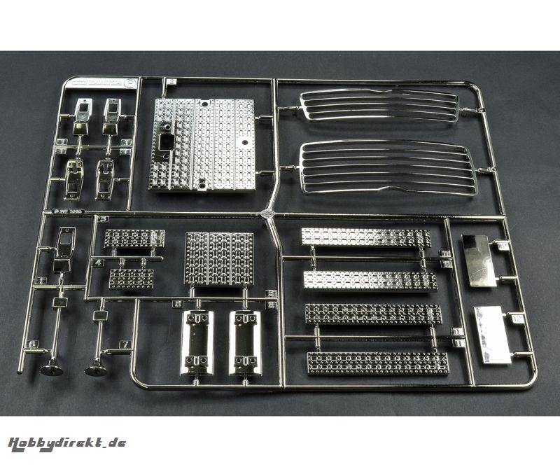 P-Teile Kühlergrill chrom Aeromax 56309 Tamiya 300115234