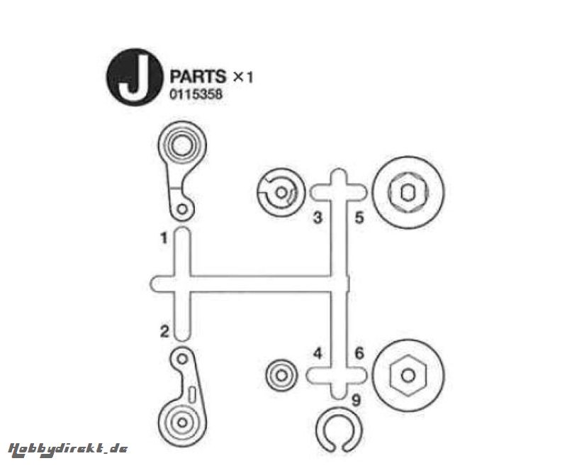 J-Teile 56701 Tamiya 0115358