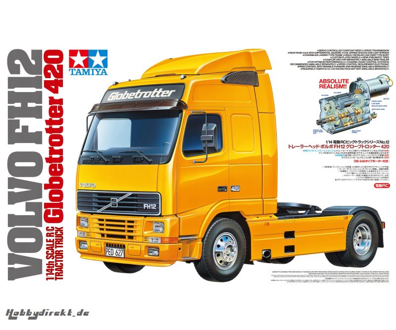 1:14 RC VOLVO FH12 Globetrotter 420 BS Tamiya 156312 300156312