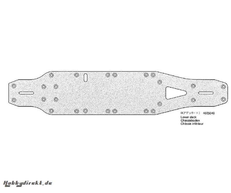 CHASSIS UNTEN Tamiya 4025049