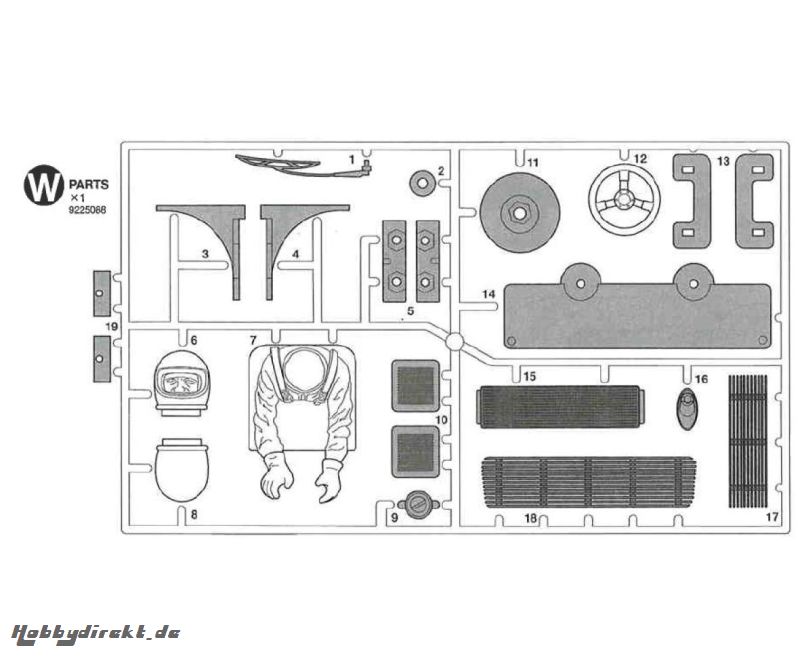 W-Teile 57101 Tamiya 9225088