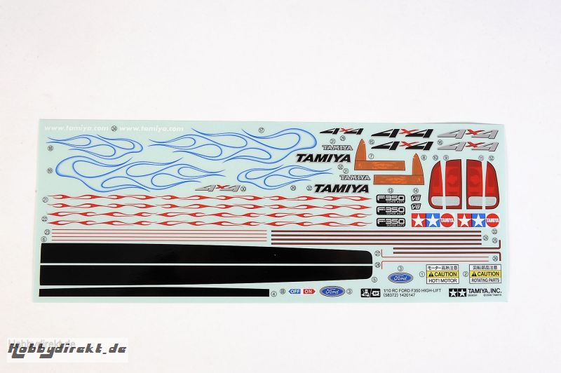 Aufkleber Ford F350 58372 Tamiya 309495491