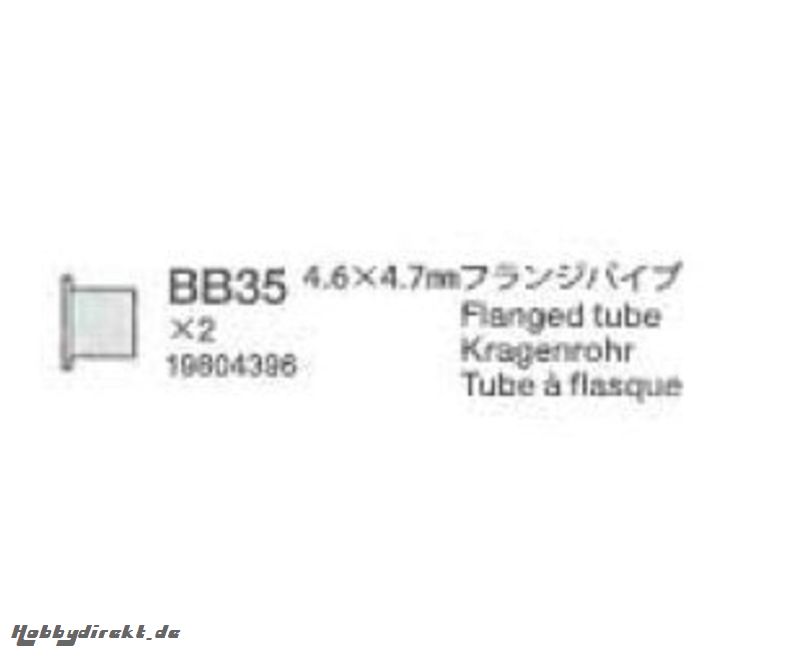 Kragenrohr Flourine Coated (2) 42162 Tamiya 9804396 309804396