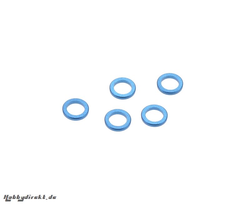 Alu Spacer 4,0x1,0 mm blau (5) 42162 Tamiya 9804397 309804397