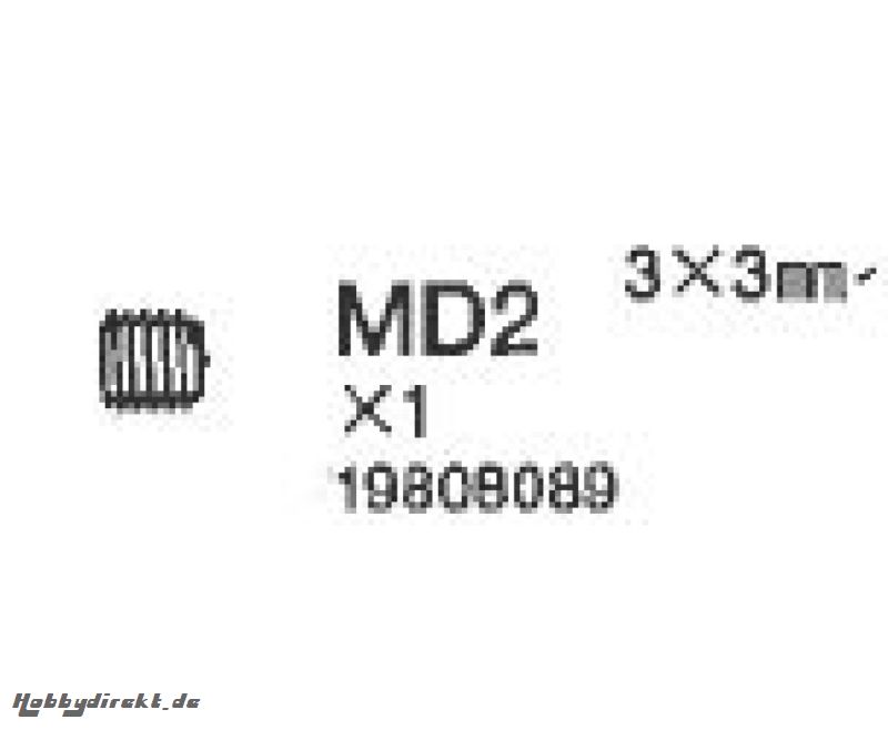 Madenschrauben 3x3 mm Tamiya 9808089