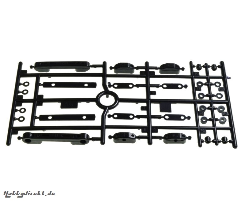 TA07 M-Teile Halterung Querl. vo/hi (1) Tamiya 115527 310115527