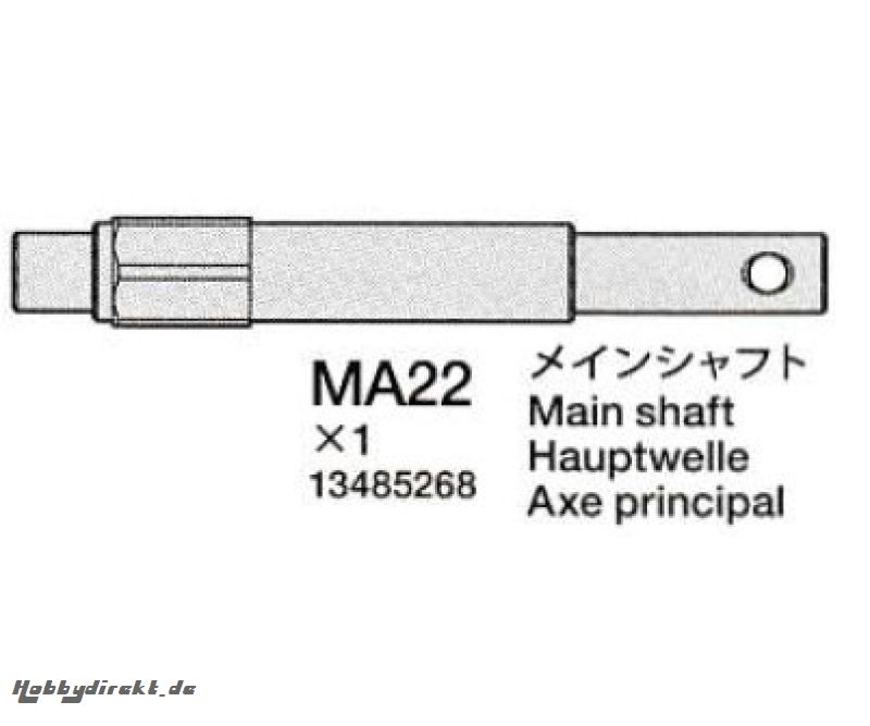 TD4 Antriebswelle Hauptzahnrad 58696 Tamiya 3485268 313485268