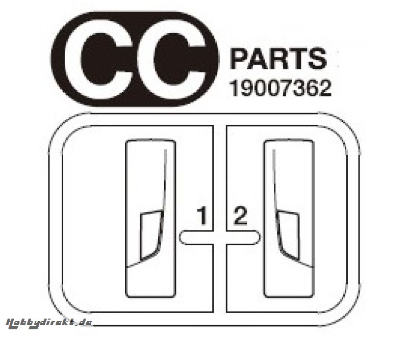 CC-Teile Glasteile Rückleu. S770 56368 Tamiya 9007362 319007362