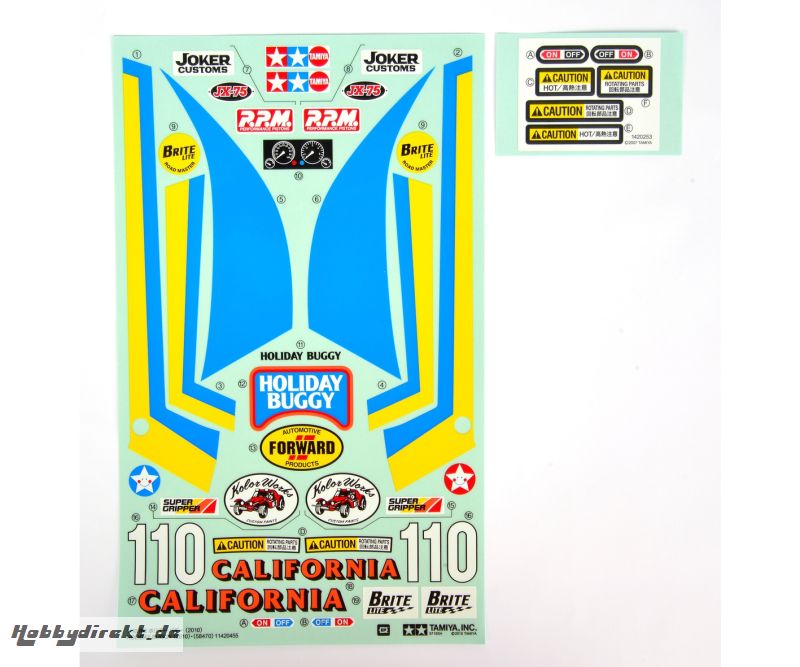 Holiday Buggy 2010 Sticker-Set 58470 Tamiya 9495640 319495640