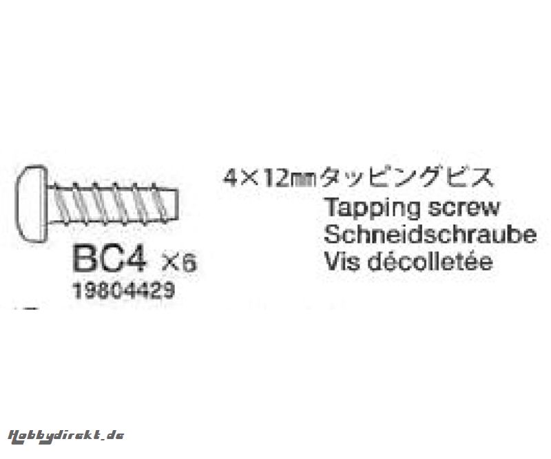 Holiday Buggy Schneidschr.4x12mm 58470 Tamiya 9804429 319804429