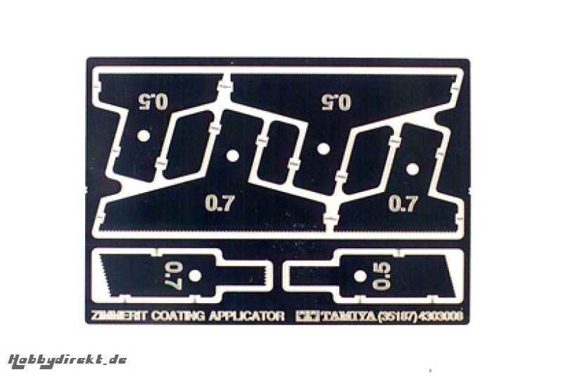 1:35 Zimmerit-Spatel-Set Fotoätz Tamiya 300035187