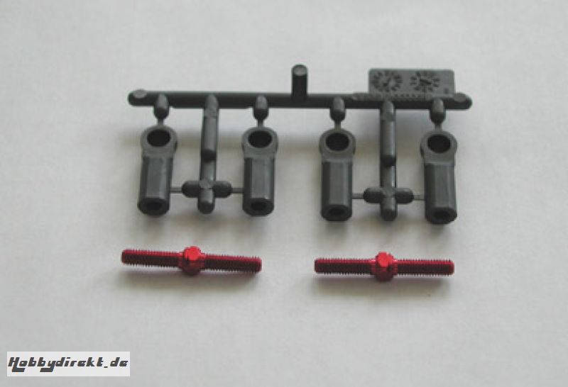 Gestänge re./li.3x23mm rot Tamiya 49324