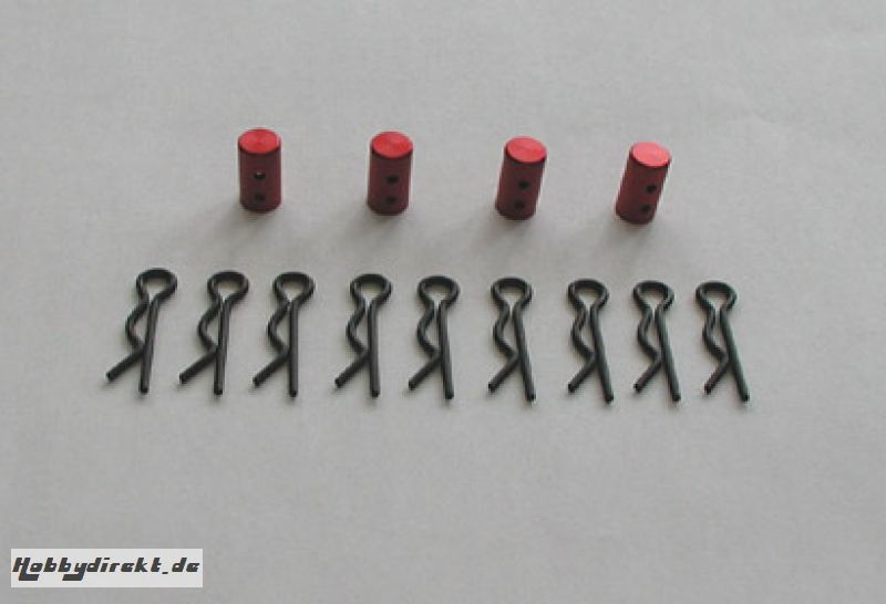 Kappen f.Kar.halter 5mm rot Tamiya 49328