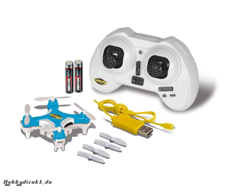 X4 Quadcopter Nano Spy blau 100% RTF Carson 507108 500507108