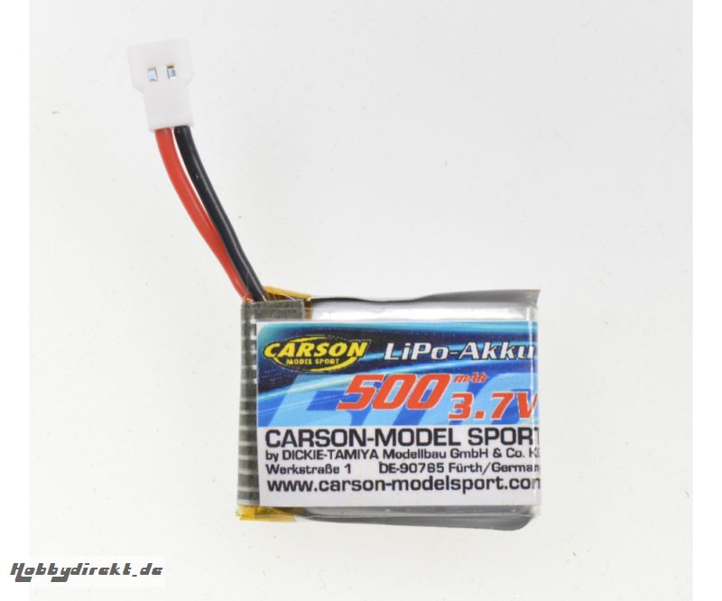 Akku Micro Cessna LiPo 3,7V/500mAh Carson 608163 500608163