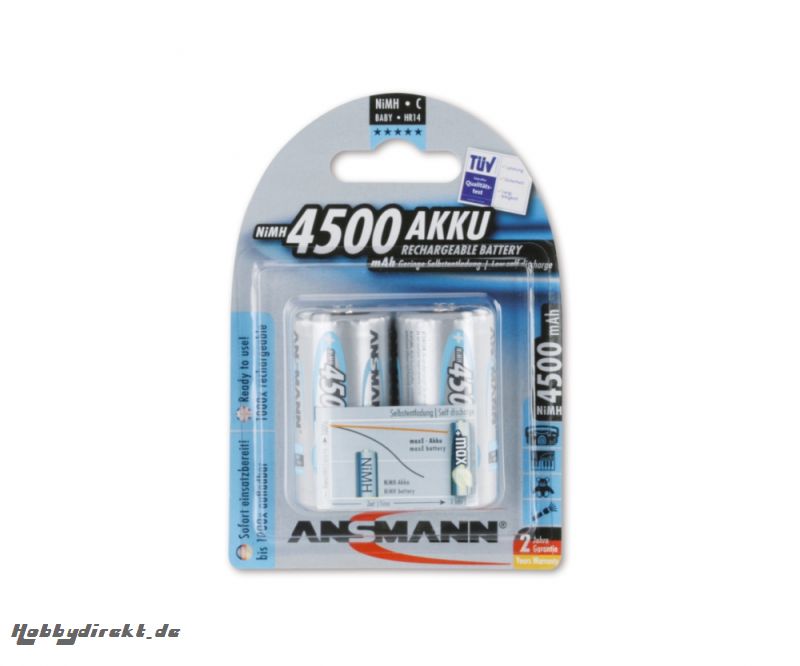 NiMH Baby/C 1,2V / 4.500 mAh (2) LSD Carson 609031 500609031