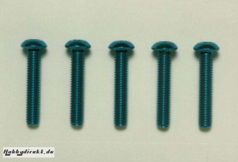 3x16mm Sockelschraube(blau) Tamiya 53770