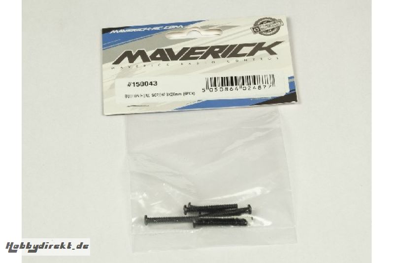 BUTTON HEAD SCREW 3X26mm (6PCS) MAVERICK 150043