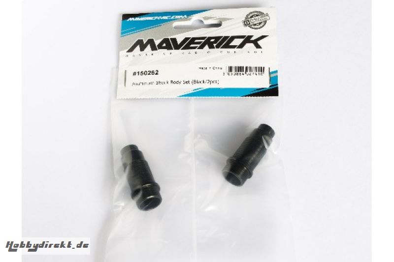 Aluminum Shock Body Set (Black/2pcs) MAVERICK 150262