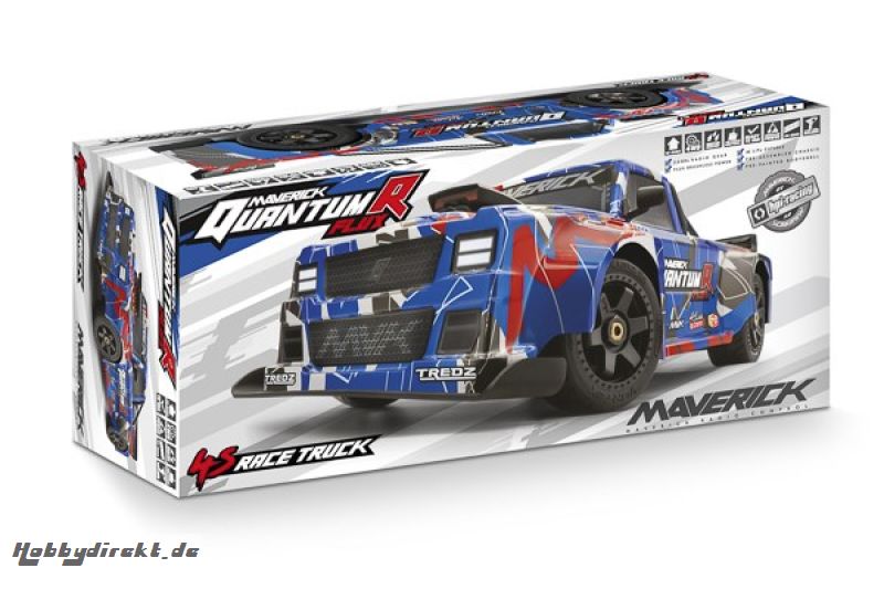 QuantumR Flux 4S 1/8 4WD Race Truck - Blue/Red MAVERICK 150312