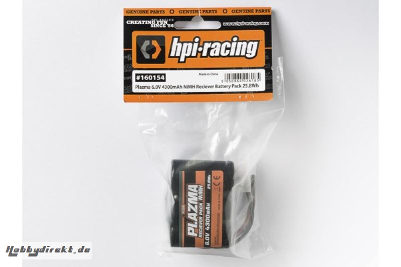 Plazma 6.0V 4300mAh NiMH Baja Receiver Battery HPI 160154