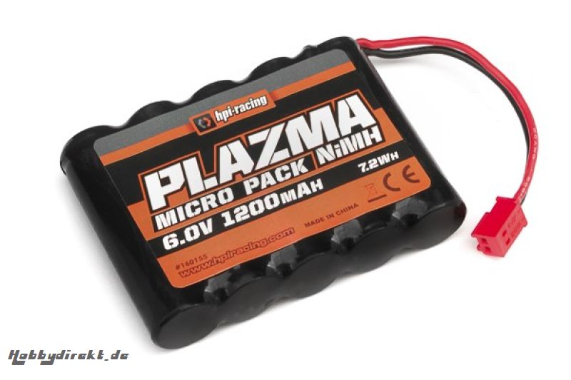 Plazma 6.0V 1200mAh NiMh Micro Battery Pack HPI 160155