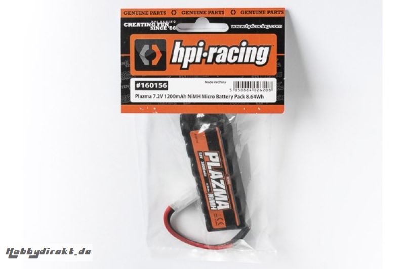 Plazma 7.2V 1200mAh NiMH Mini Stick Battery Pack HPI 160156