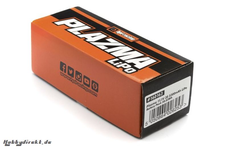 Plazma 11.1V 5300mAh 40C LiPo Battery Pack 58.83Wh HPI 160163