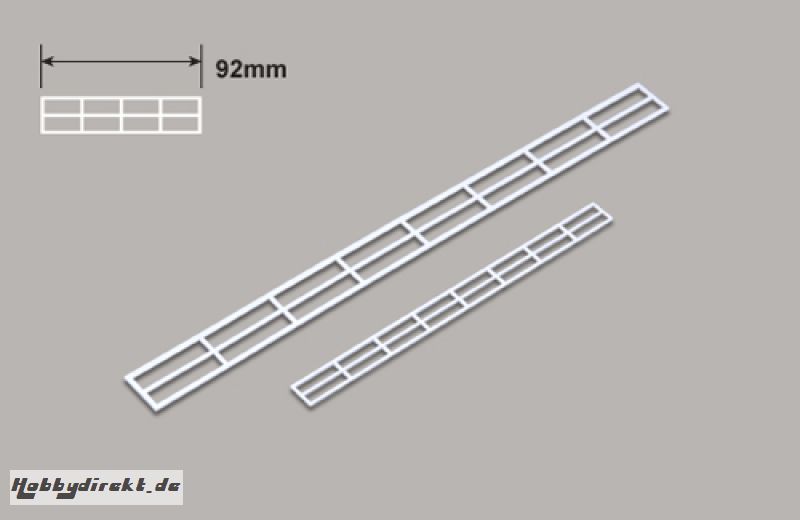 Geländer (N)  x 92mm Plastruct