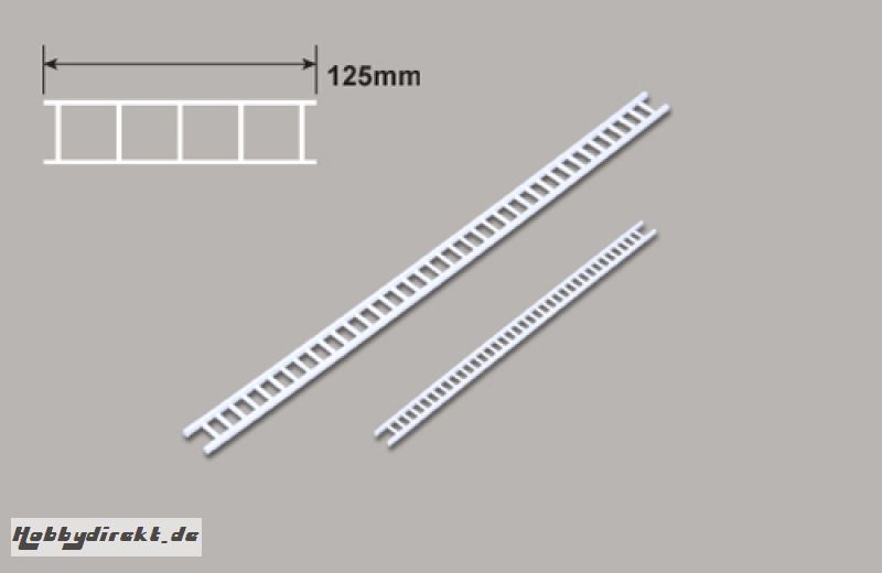 Leiter (HO) x 125mm Plastruct