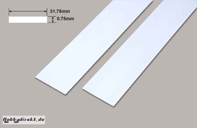 Platten - 31.75 x 0.75 x 610mm Plastruct