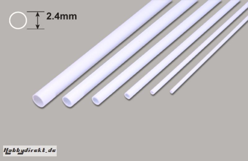 Rundrohre - 2.4 Durchmesser x 375mm Plastruct