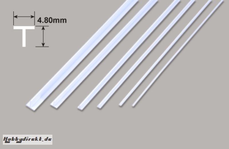 T Profil - 4.80 x 4.80 x 610mm Plastruct