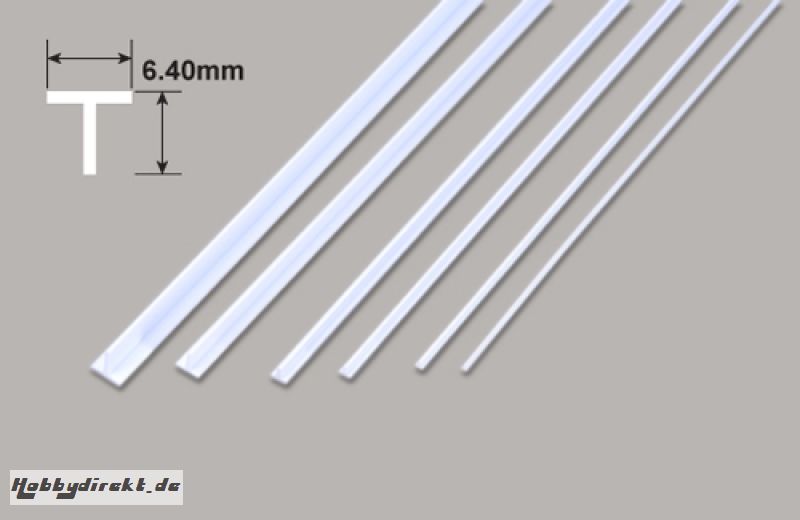 T Profil - 6.40 x 6.40 x 610mm Plastruct