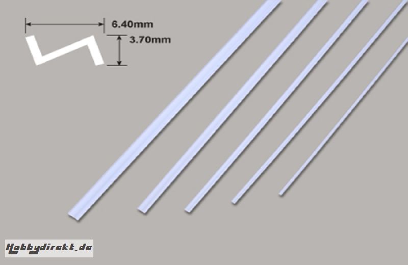 Z Profil - 6.40 x 3.70 x 610mm Plastruct