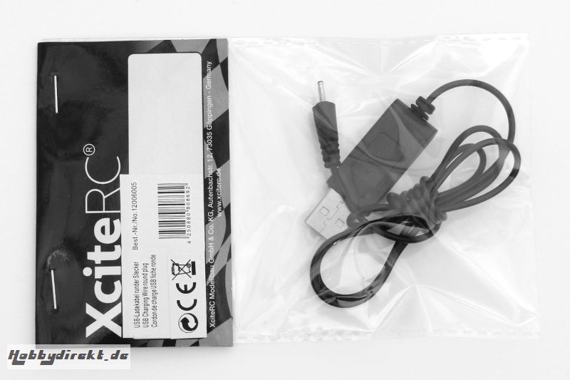 USB-Ladekabel runder Stecker XciteRC 12006005