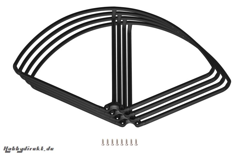 Propellerschutzringe schwarz Rocket 260 3D (4) XciteRC 15002107