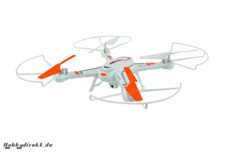 Aktionsware! Rocket 260 3D - 4 Kanal RTF Quadrocopter weiÃŸ mit 2 MP Kamera XciteRC 15002180