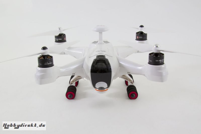 XciteRC Quadrocopter X350 Premium RTF - FPV-Drohne mit Full HD Fisheye Kamera, GPS, Groundstation, Akku, Ladegerät und Devo F12E Fernsteuerung mit int