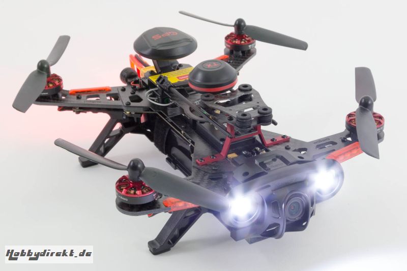 XciteRC FPV Racing-Quadrocopter Runner 250 Advance RTF - FPV-Drohne mit Full HD Kamera, GPS, Akku, Ladegerät und Devo 7 Fernsteuerung Walkera 15003700