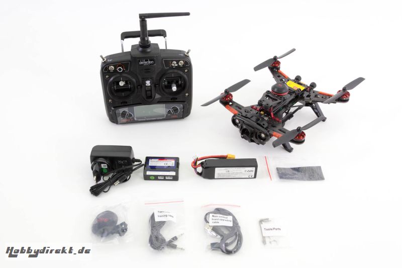 Walkera Runner 250 Advance FPV Racing-Quadrocopter RTF - FPV-Drohne mit HD Kamera, GPS, Akku, Ladegerät, Devo 7 Fernsteuerung Walkera 15003760