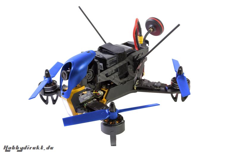 Walkera FPV Racing-Quadrocopter F210 3D RTF - FPV-Drohne mit Sony HD-Kamera, OSD, Videobrille, Akku, Ladegerät und DEVO 7 Fernsteuerung Walkera 150039