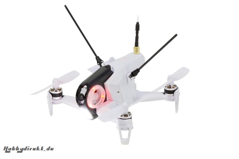 Walkera FPV Racing-Quadrocopter Rodeo 150 RTF weiß - FPV-Drohne mit HD-Kamera, Goggle V4 Videobrille, Akku, Ladegerät und DEVO 7 Fernsteuerung Walker