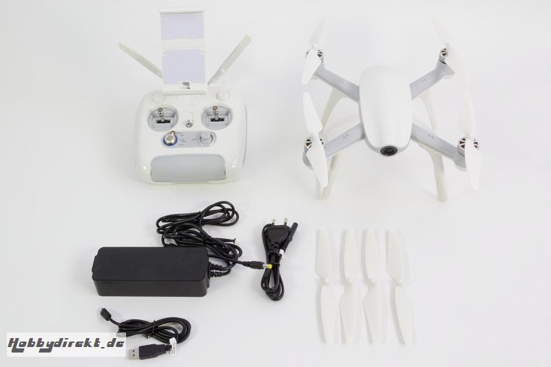 Walkera AIBAO FPV 4K Quadrocopter RTF weiÃŸ - FPV-Drohne mit 4K UHD-Kamera, F8-Fernsteuerung, Akku, Ladegerät und APP-Game Walkera 15004550