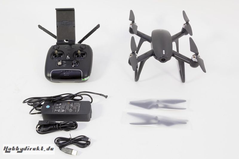 Walkera AIBAO FPV 4K Quadrocopter RTF schwarz - FPV-Drohne mit 4K UHD-Kamera, F8-Fernsteuerung, Akku, Ladegerät und APP-Game Walkera 15004580